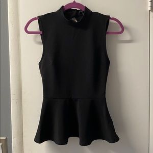 2 for $10 Forever 21 black peplum top
